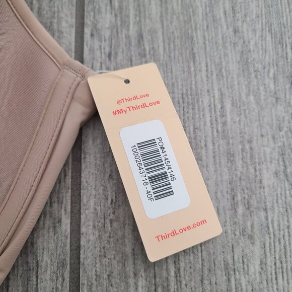 ThirdLove 24/7 Classic T-Shirt Bra Beige Women's Size 40F (NWT) - Picture 10 of 12